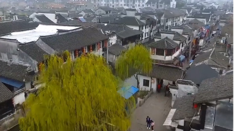 航拍活着的千年古镇——西塘古镇